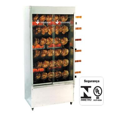 Imagem de Assador De Frangos Tipo Espeto 30 Frangos 220v. Met. Venâncio