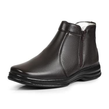 Imagem de Bota Casual Masculina Café Couro DIfranca - 6000 - Zé Roberto, 38