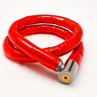 Imagem de Cadeado De Moto Corrente Reforçada Aço Inoxidável 2 Chaves - NoBrand