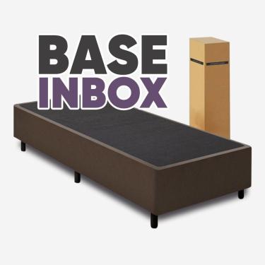 Imagem de Cama Box Desmontavel Solteiro 88x188cm Orthocamas Suede Marrom