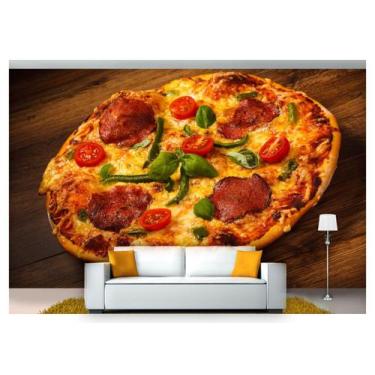 Imagem de Papel De Parede Rodízio Pizza Gourmet 3D Al138 - Você Decora