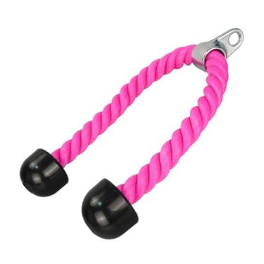 Imagem de Acessório de corda para máquina de cabos – Corda de puxar para baixo de 68 cm – Alça confortável antiderrapante para uso pesado, equipamento de treino para exercícios aeróbicos em casa, ao ar livre