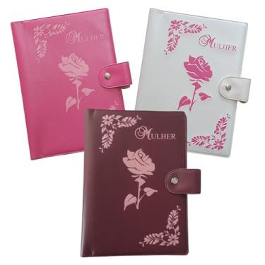 Imagem de Capa para Bíblia Feminina Média com Botão Design Mulher | N° 11 (Vinho)