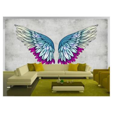 Imagem de Papel De Parede 3D Arte Asas Selfie Insta Cores 3,5M Tra367 - Você Dec