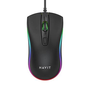 Imagem de Mouse Gamer RGB Havit MS72 800-1200 DPI USB 4 botões USB