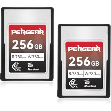 Imagem de Pergear Cartão de memória CFexpress tipo A atualizado de 256 GB, velocidade de leitura de até 780 MB/s e velocidade de gravação de 780 MB/s para gravação 4K 120P, 8K 30P, para câmeras Sony Alpha e FX