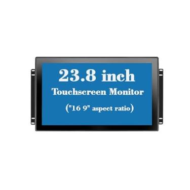 Imagem de Monitor capacitivo de tela táctil de quadro aberto de 23,8 polegadas, 1920x1080, VESA + Panel Mount, para quiosco, automação, POS, Vending, HMI e sinalização digital 7x24h trabalho