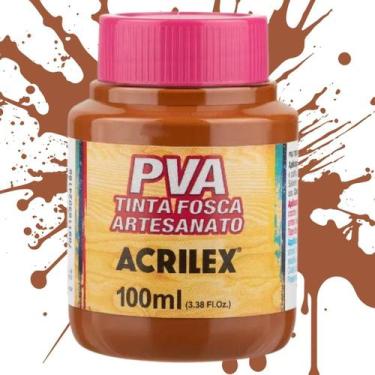 Imagem de Tinta PVA Fosca para Artesanato 100ml Acrilex - Cores Quentes - 03210,