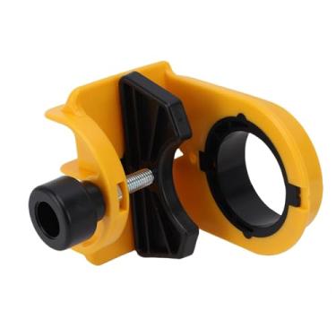 Imagem de KUIDAMOS Kit de Instalação de Fechadura de Porta de Madeira, Serra de Orifício Ajustável Durável e Modelo ABS para Portas Grossas de 1-3/8 "a 1-3/4" Amarelas para Entusiastas de DIY