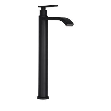 Imagem de Torneira Banheiro Preta Bica Alta Lavabo Pia Cuba Luxo