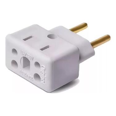 Imagem de Plugue Adaptador De Tomada Bob Esponja 10a/20a 3/2pino - Nacional