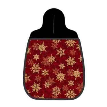 Imagem de Lixeira De Carro Organizador Lixinhocar Flocos Neve Clássico Ouro