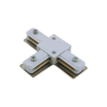 Imagem de CONECTOR MODELO T, PARA TRILHOS DE SOBREPOR, BRANCO