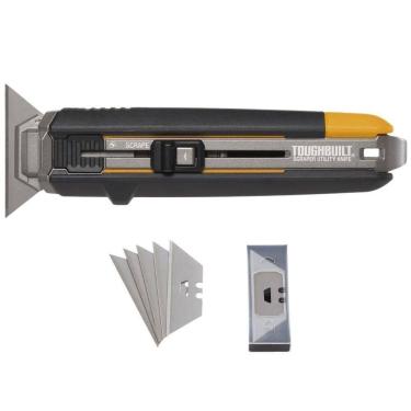 Imagem de Kit Estilete Raspador 160mm Toughbuilt Tb-h4s5-01 + 30 Lâminas Tb-h4s30-80 – Combo Profissional E Re