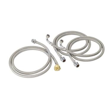 Imagem de Krowne Linhas de instalação de água 21-447L para válvula de pedal, 121 cm C, 1/5.1 cm NPT x 1/5.1 cm compressão, sem necessidade de solda ou fita de teflon, projetada para instalação rápida e segura