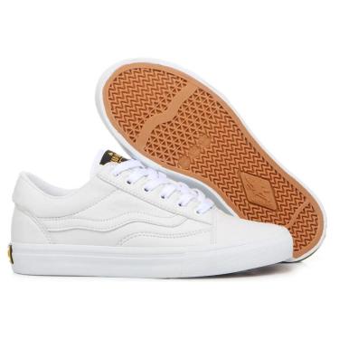 Imagem de Tênis Mad Rats Old School Pu Todo Branco-Unissex