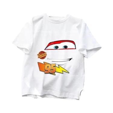 Imagem de Camiseta Infantil Disney Pixar Lightning McQueen, Manga Curta, Carro D
