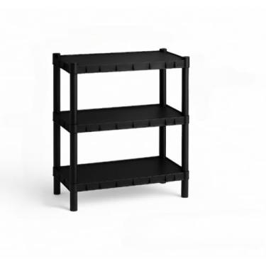 Imagem de Estante com 5 Prateleiras de Plástico - Organizadora Modular Multiuso, Ideal para Livros, Cozinha, Quarto e Objetos Domésticos, Prática e Leve (3 Prateleiras)