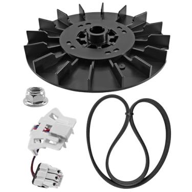 Imagem de Kit de substituição de arruela compatível com GE Washing Machine Replace WH03X32218 WH01X27538 WH03X32158, inclui sensor de velocidade da correia da arruela da polia do motor