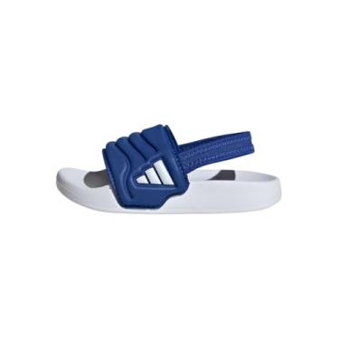 Imagem de adidas Sandália infantil Adilette Estrap 2.0 I Slides (infantil), Equipe azul royal/branco/time azul royal, 9 Toddler