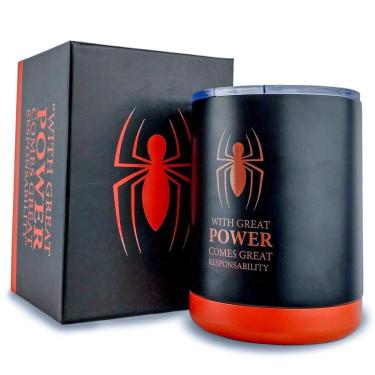 Imagem de Copo Térmico Homem Aranha Inox 300ml Oficial Marvel-Unissex