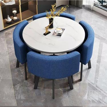 Imagem de Conjunto de mesa e cadeira de clube de recepção de escritório, mesa de negociação, mesas de sala de conferência, café, varanda, sala de estar, cozinha, mesa de jantar, para escritório em casa, sala de