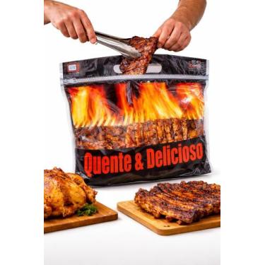 Imagem de Embalagem termica c/ 750 un c/ ziper frango assado costela - E A COSTA
