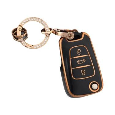 Imagem de Capa De Chave Flip Para Carros Hyundai I20 I30 Ix20 Ix35 Elantra Accen