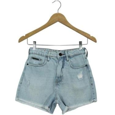 Imagem de Shorts Calvin Klein Jeans Mom Azul Feminino-Feminino