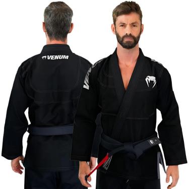 Imagem de Kimono Jiu Jitsu Venum Competidor Ripstop Dark Preto Original-Unissex