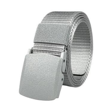 Imagem de Cinto Tático De Nylon Branco Com Fivela Automática Para Homens E Mulhe