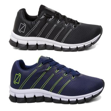 Imagem de Kit 2 Tênis Para Corrida e Academia Masculino Super Leve e Macio-Masculino