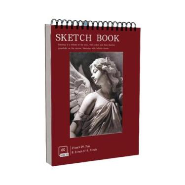 Imagem de Caderno De Desenho Profissional A3 A4 A5 Com Papel Grosso Para Estudan