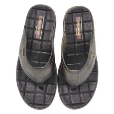 Imagem de Chinelo Pegada de Dedo em Couro Masculino-Masculino