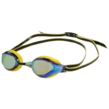 Imagem de Óculos de Natação Speedo Revo MR - Adulto, Amarelo, Azul, Unico