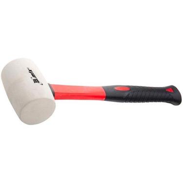 Imagem de Martelo de Borracha Branca 450g com Cabo de Fibra de Vidro MTX, 58mm