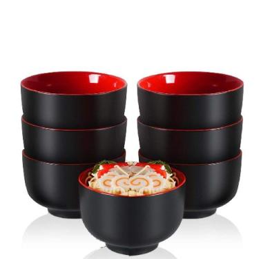 Imagem de 6 Bowl Cumbuca Japonesa 650ml Tigela Oriental Poke em Melamina - Impo