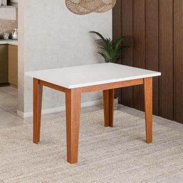 Imagem de Mesa De Jantar 4 Lugares Multimóveis Cr50224 Cinamomo-off White