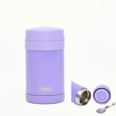 Imagem de Pote Térmico Infantil Funtainer F3029 para Alimentos com Isolamento a Vácuo em Aço Inoxidável Antivazamento para Uso