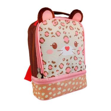 Imagem de Lancheira Infantil Térmica Clio Oncinha 02 Alças com Bolso em Poliéster 19CM X 11CM X 23CM 1 Unidade