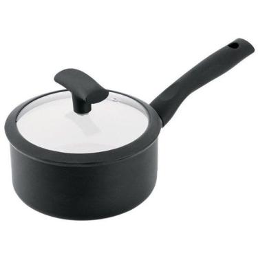 Imagem de Panela Hércules Antiaderente de Alumínio Preta - 16cm 1,5L Soft Touch 