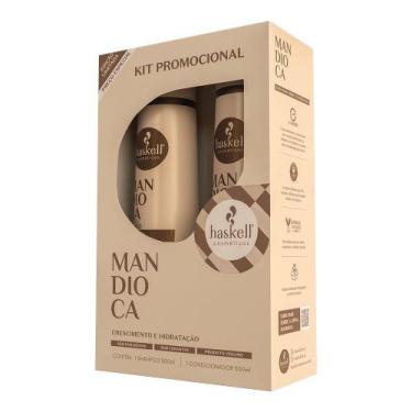 Imagem de Kit Mandioca Shampoo e Condicionador 500ml - Haskell