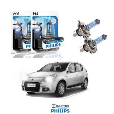 Imagem de Lâmpadas Farol RENAULT Sandero Philips H4 BlueVision