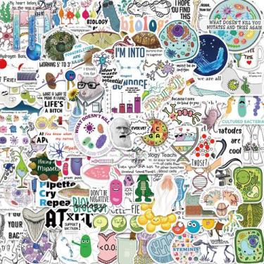 Imagem de Adesivos 100 unidades/lote Biologys, todos os tipos de slogans, imperm