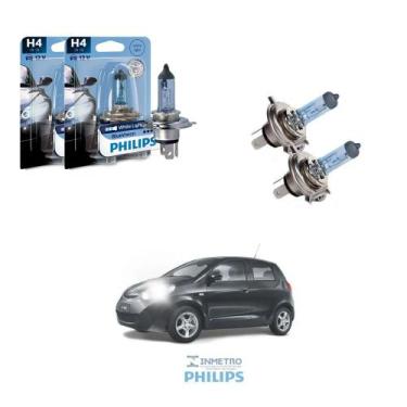 Imagem de Lâmpadas Farol Chery S18 Philips H4 BlueVision