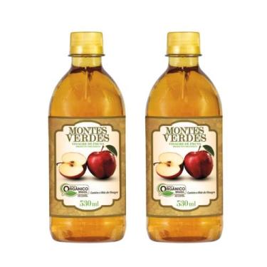 Imagem de Kit Vinagre De Maçã Orgânico 5% Acidez - Montes Verdes 2 Unidades 530g