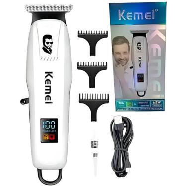 Imagem de Máquina Kemei PG232 Corte Preciso Display Digital USB Uso Profissional