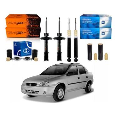 Imagem de Kit Amortecedor Dianteiro Traseiro Corsa Classic 1.6 1997 A 2006 - Cof