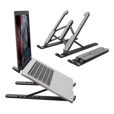 Imagem de Suporte De Notebook Tablet Laptop Ergonômico Ajustável Portátil Dobráv