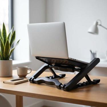 Imagem de Suporte Ergonômico Notebook: Postura, Alívio e Ventilação - Congratula